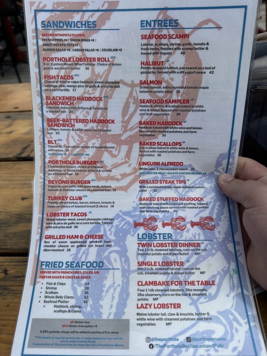 The Porthole Restaurant & Pub Menu - Image 3