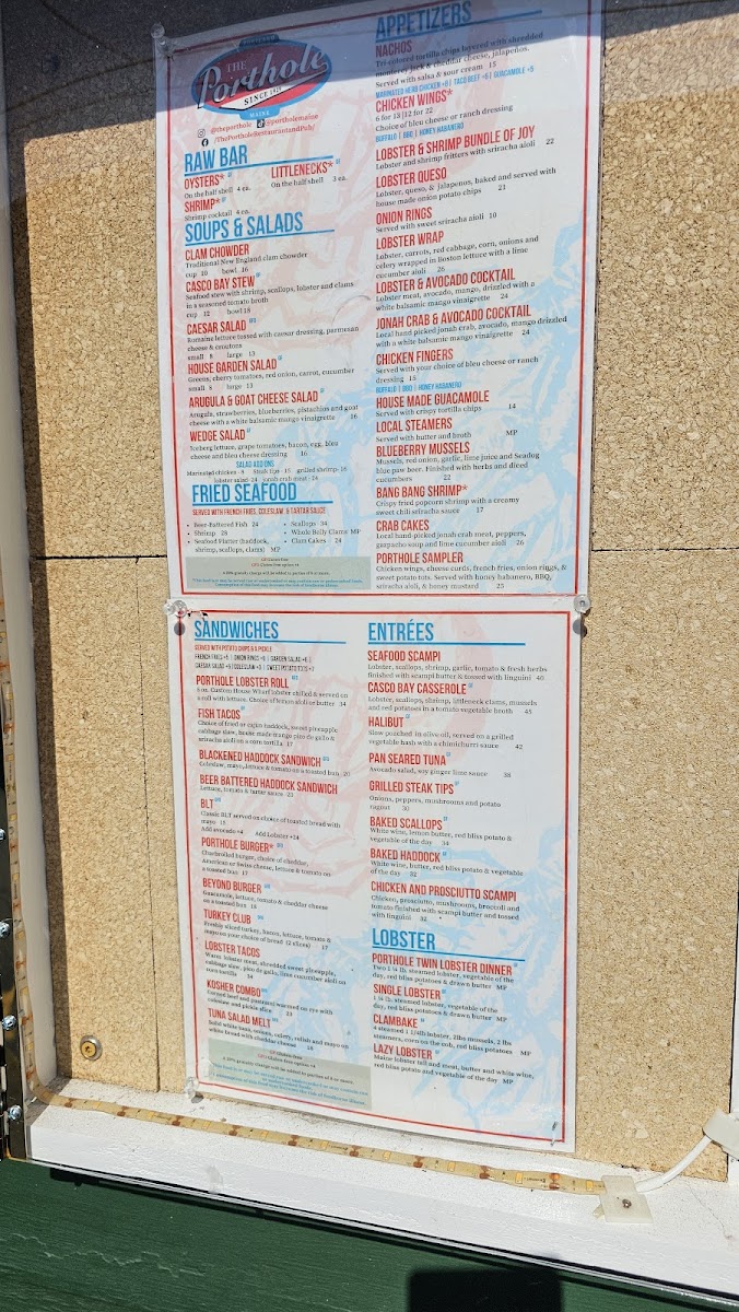The Porthole Restaurant & Pub Menu - Image 6